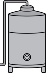 Wine Fermentation Tank Stainless Steel icon.