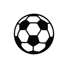 Fototapeta premium Classic black and white soccer ball vector illustration.