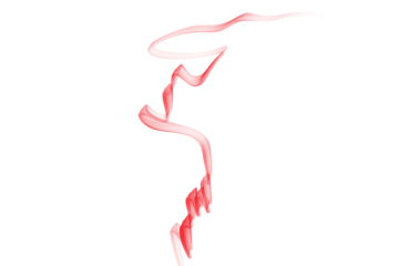 Abstract Red Smoke Swirl, Elegant Design Element Handmade 