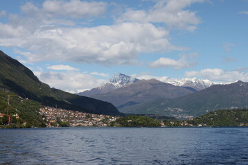 lake and mountains