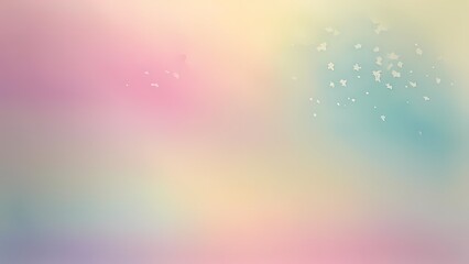 Soft pastel background with blended hues of pink, yellow, and blue. Gentle watercolor effect with subtle texture.