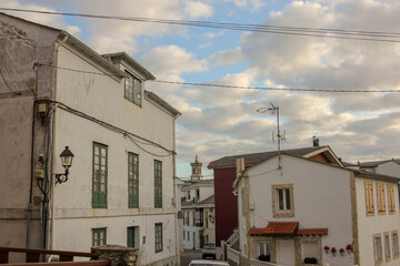 houses and clouds in Tapia, Spàin