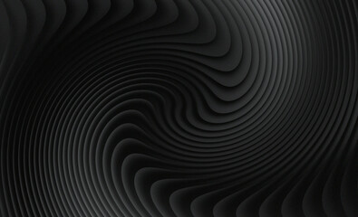 Abstract dark gray swirling textured background with a hypnotic spiral pattern and a sense of depth and movement