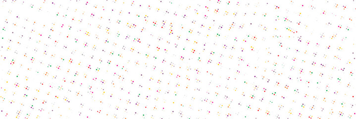 Abstract colorful scattered halftone dot pattern. Perfect for festive party backgrounds, digital wallpapers, and modern design projects