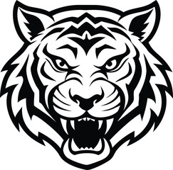 Fototapeta premium Tiger Face vector
