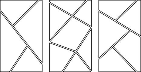 Image collage layout template set. Photo frames for album, comic page, flyer, banner, poster, brochure, booklet, memory wall.