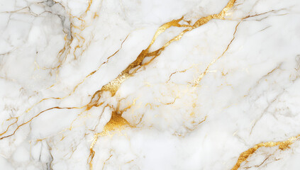 White and gold marble texture background