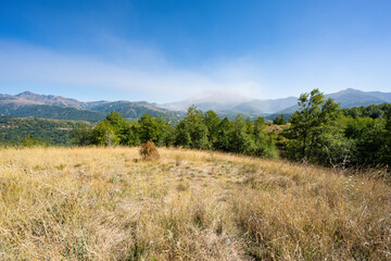 Mount St. Helens National Park in Washington State on a day of high winds blowing ash into the air causing resuspension and rumors of volcanic activity