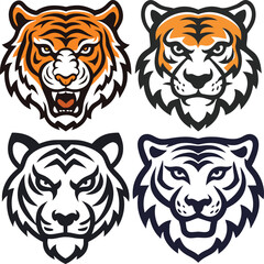 Obraz premium Tiger Head Vector