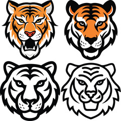 Fototapeta premium Tiger Head Vector