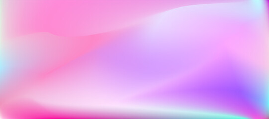 Abstract blurred gradient mesh background. Colorful smooth banner template. Holographic Texture. Metal Gasoline Brochure.Purple Pop Background.Neon Poster.