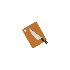 Cutting Board icon flat vector design.