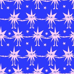 New year seamless Christmas lights star pattern for fabrics and packaging and gifts and linens and kids and wrapping paper