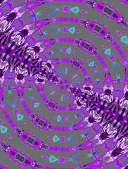 bright kaleidoscope of colours with flower base image