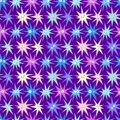 New year seamless Christmas lights star pattern for fabrics and packaging and gifts and linens and kids and wrapping paper