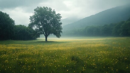 an empty minimalistic podium, stage in nature
