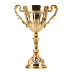 Elegant Gold Trophy Cup Achievement, Victory, Award, Success