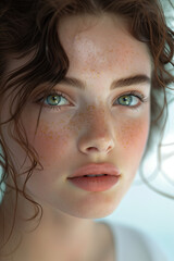 close up of a teen girl