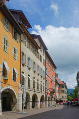 Obraz premium Streets of Old Town Annecy on a Summer Day