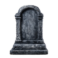Creepy Halloween decoration for spooky graveyard scenes, isolated on transparent cutout background