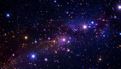 Fototapeta premium A vibrant depiction of the cosmos, with countless stars and nebulas creating a vast, colorful display