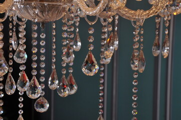 detalhes de lustre de luxo 