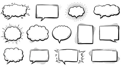 Obraz premium Comic Book Speech Bubbles Collection.