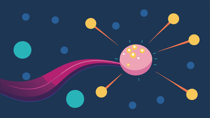 Exosome Binding Show exosomes attaching to collagen fibers with glowing effects around the attachment points to emphasize interaction.