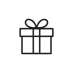 Illustration of a gift box with a ribbon perfect for adding a touch of celebration to your designs, invitations, or marketing materials use this vector graphic to convey the joy of giving