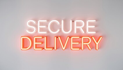 Fototapeta premium Neon sign with text 