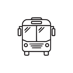 Vector art of simple bus illustration perfect for transportation themes, city guides, or educational materials its clean design ensures versatility in various applications