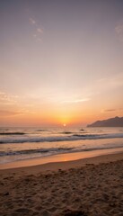 Sunset beach scenes from Brazil’s most famous shores such as Copacabana, Ipanema, or Baía do Sancho