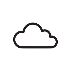 Vector art of cloud icon simple vector illustration of a cloud, perfect for weather forecasts, cloud storage, or naturerelated designs clean and minimalist style
