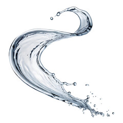 Dynamic Water Splash In S Shape liquid fluid