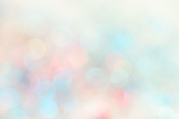 Colorful abstract background with soft blurred lights in pastel shades
