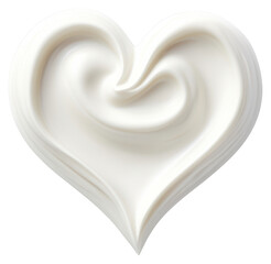 PNG White heart shaped cream background texture smooth.