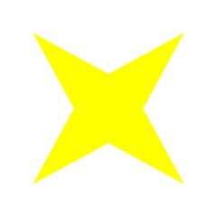 Star symbol, star icon. Yellow or golden star icon for designs.