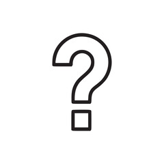 Illustration of a question mark the question mark is depicted in a minimalist style, with clean lines and a simple design, making it suitable for various digital and print applications