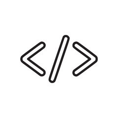 Vector art of code symbol code is a system of rules to convert information such as a letter, word, sound, image, or gesture, into another form or representation