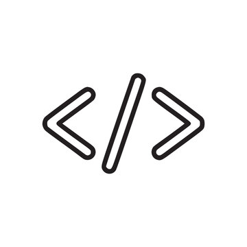 Vector art of code symbol code is a system of rules to convert information such as a letter, word, sound, image, or gesture, into another form or representation