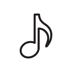 Obraz premium Illustration of a musical note, representing melody and harmony, depicted in a clean, minimalist style with precise lines and balanced proportions, ideal for musicrelated designs