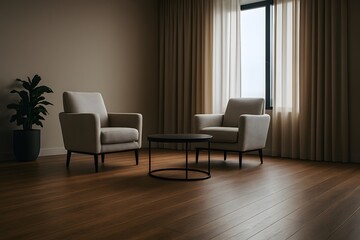 interior of a modern living room as video background