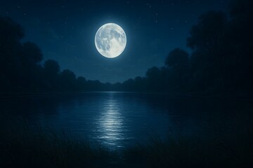 Fototapeta premium Cactus Desert Night Cold Background Wallpaper