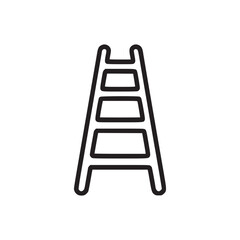 Illustration of a ladder symbolizes progress, aspiration, and the steps needed to achieve goals represents career advancement, personal growth, and overcoming challenges in a simple, clean design