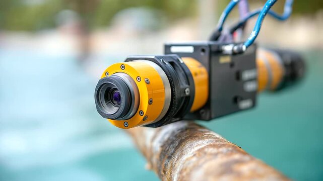 Marine pipeline inspection using remotely operated vehicles with high definition cameras subsea robotics and non destructive testing equipment ensuring infrastructure integrity