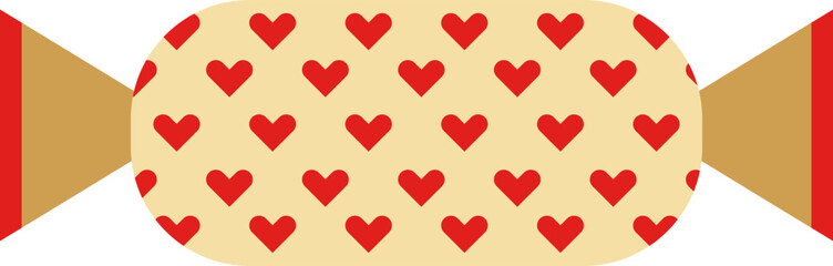 Heart Patterned Candy Wrapper