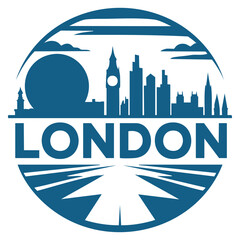 Fototapeta premium London skyline isolated on a white background vector illustration, ideal for architecture themes, travel posters, tourism graphics, cultural visuals, and city artwork