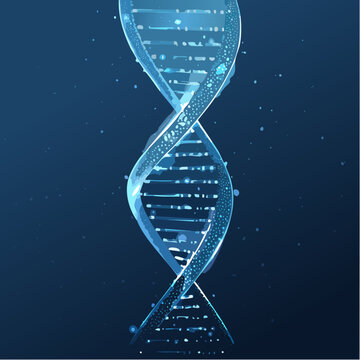 Gl&uuml;hende DNA-Struktur