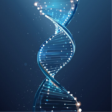 Gl&uuml;hende DNA-Struktur