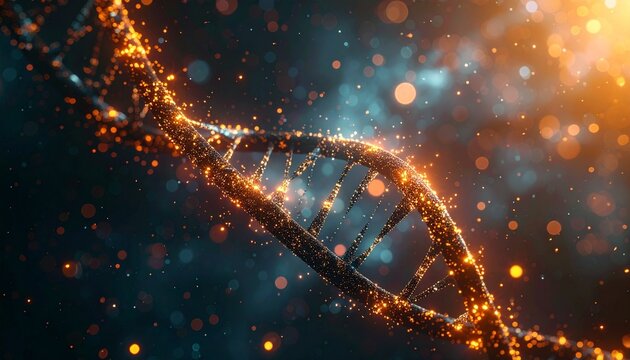 Gl&uuml;hende DNA-Struktur